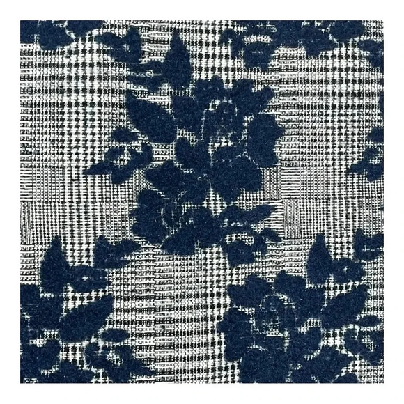 Halogen Floral Jacquard Tweed Pencil Skirt Navy & Gray Women Plus Size 18 - Picture 2 of 6